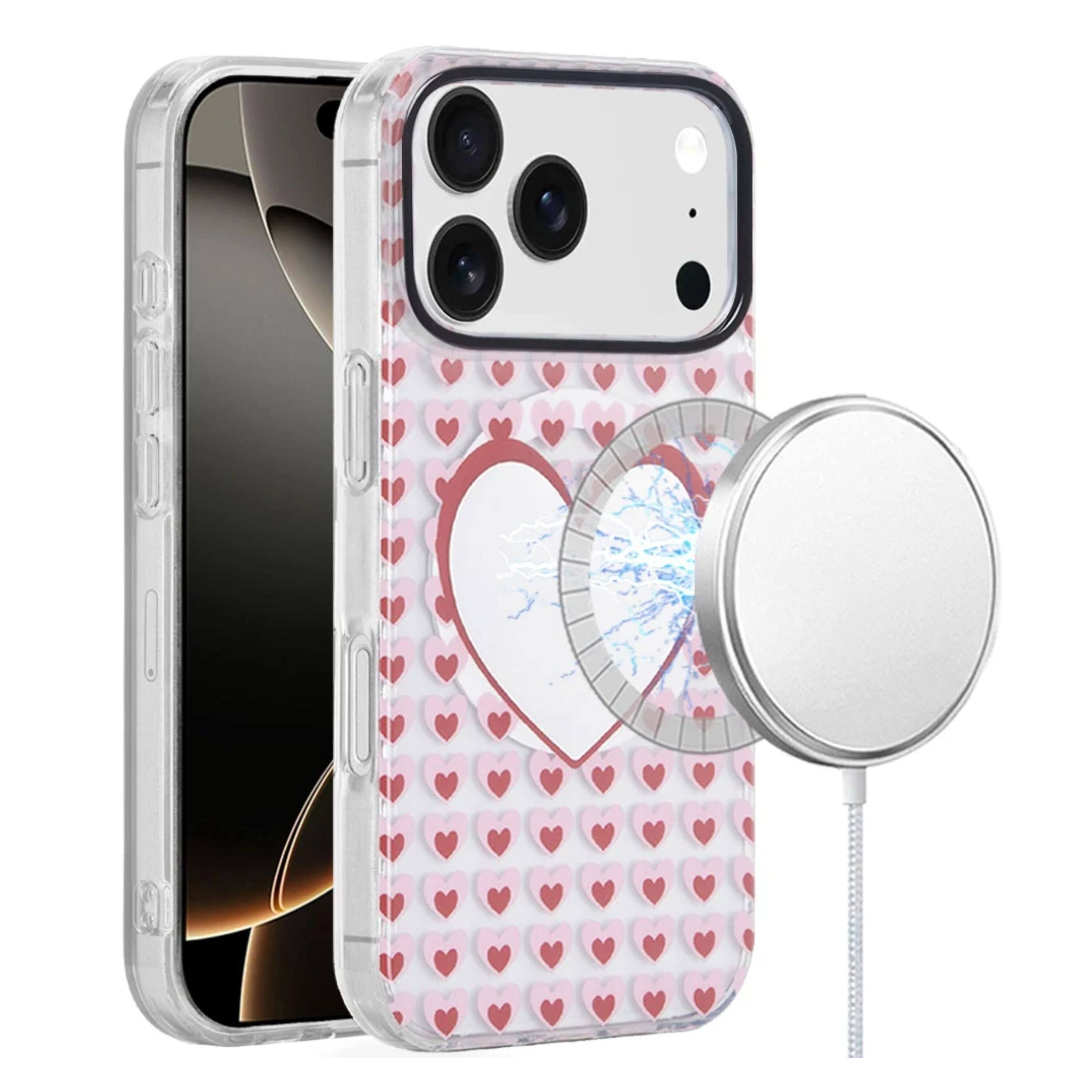Kitcheniva - IMD Dual Layer Phone Case With Magnetic Circle Tempered Glass For iPhone 17 Pro - Multicolor price history on PriceWatchPro