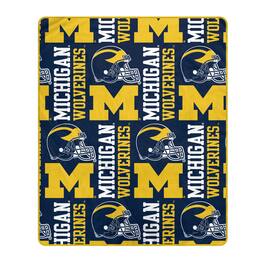 Pegasus - Michigan Wolverines 50" x 60" Homefield Stacked Logos Ultra Soft Blanket - Multicolor