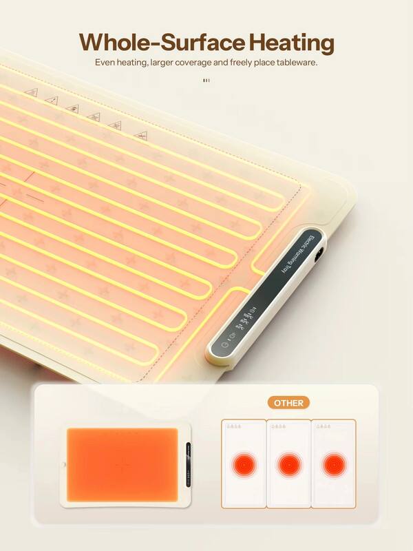 Whole-Surface Heating  
Even heating, larger coverage and freely place tableware.

Electric Warming Tray  
GIG OTHER 4GA 44 A