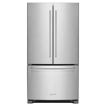 KitchenAid - 25 cu. ft. French Door Refrigerator with Interior Water Dispenser - Stainless Steel