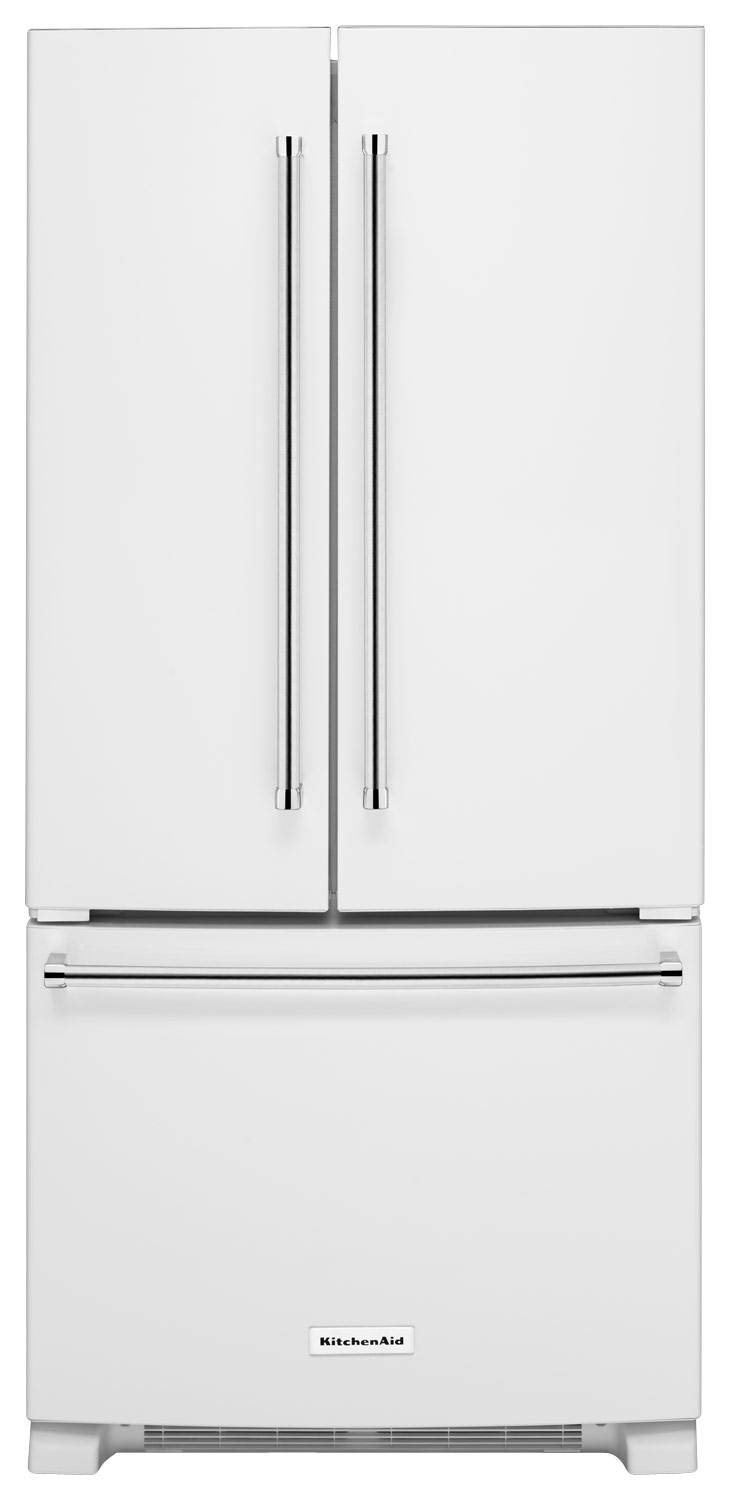 KitchenAid - 22.1 Cu. Ft. French Door Refrigerator - White
