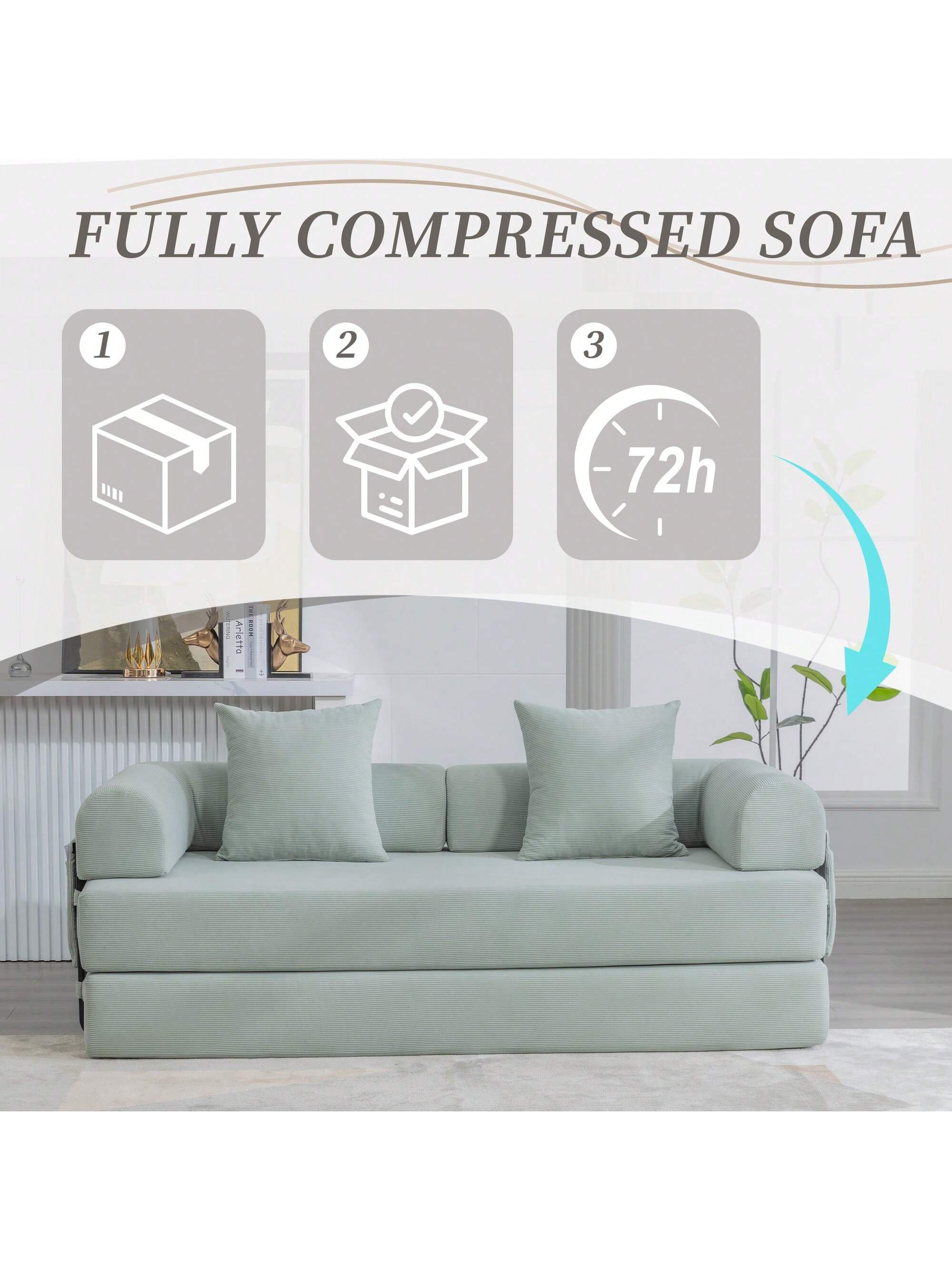 FULLY COMPRESSED SOFA

1. 
2. 
3. 72h