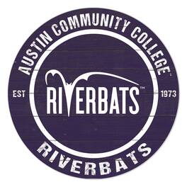 Jardine - Austin Community College 20'' x 20'' Indoor/Outdoor Team Color Circle Sign - Purple