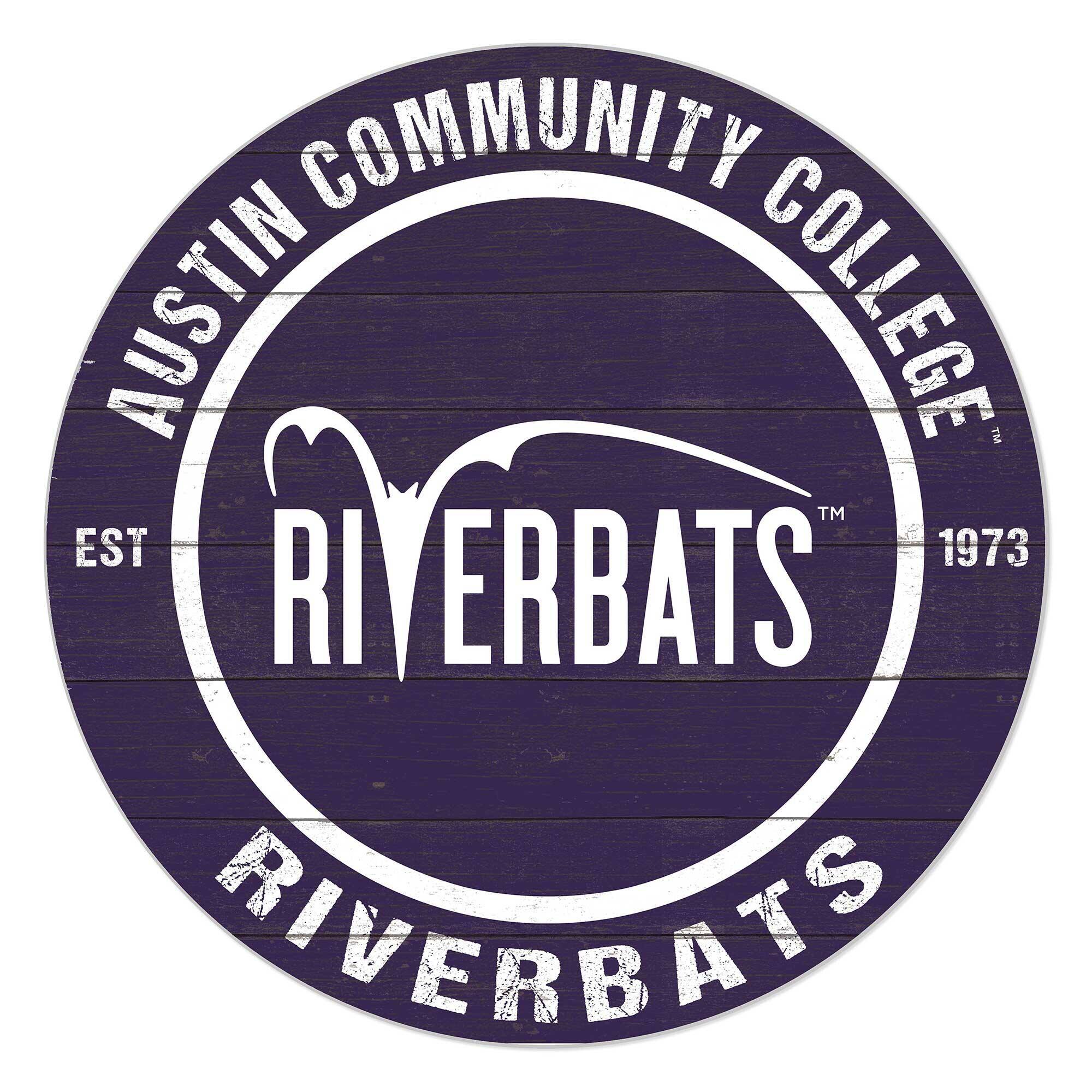 Austin Community College 20'' x 20'' Indoor/Outdoor Team Color Circle Sign