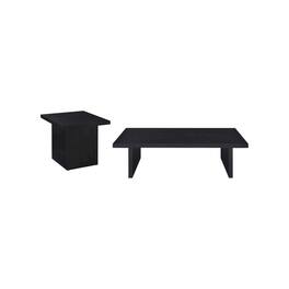 Coaster Co. of America - Max 2-piece Rectangular Coffee and End Table Set - Black