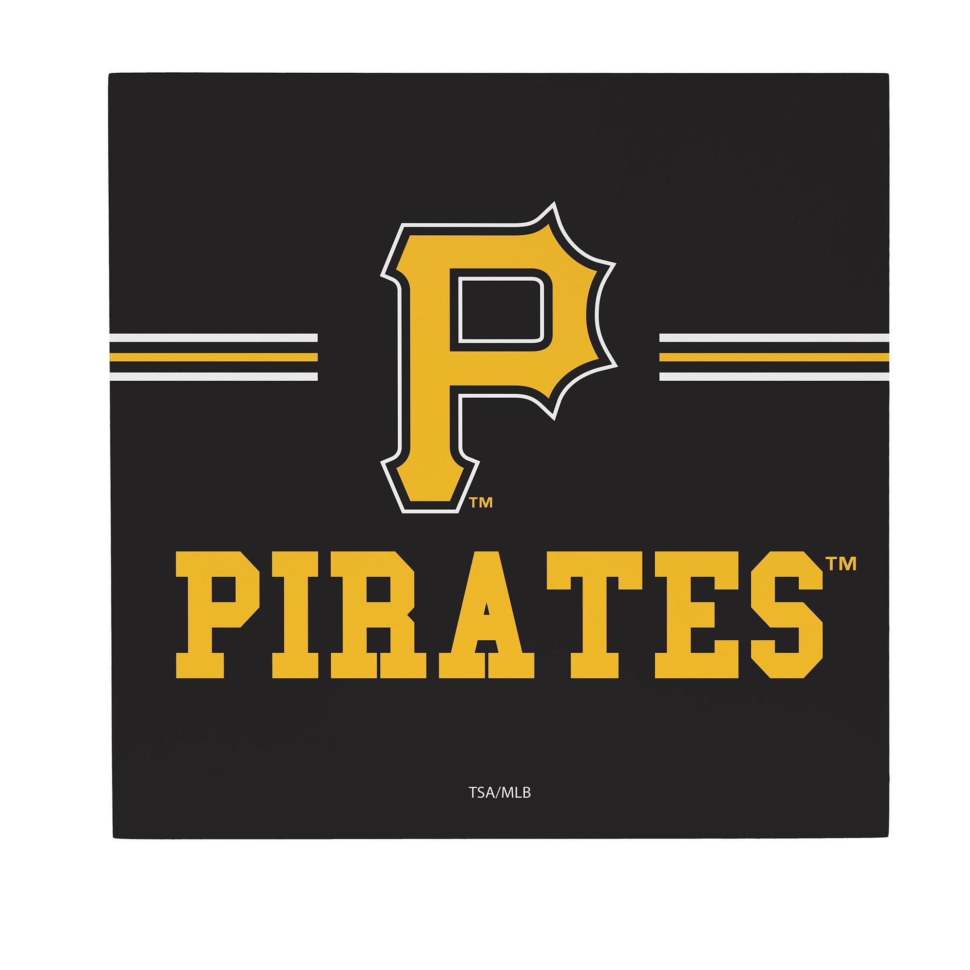 Pittsburgh Pirates 12" x 12" Wood Wall Sign