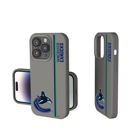Keyscaper - NHL - Vancouver Canucks Sidebar Soft Touch iPhone Case - 15 - Gray