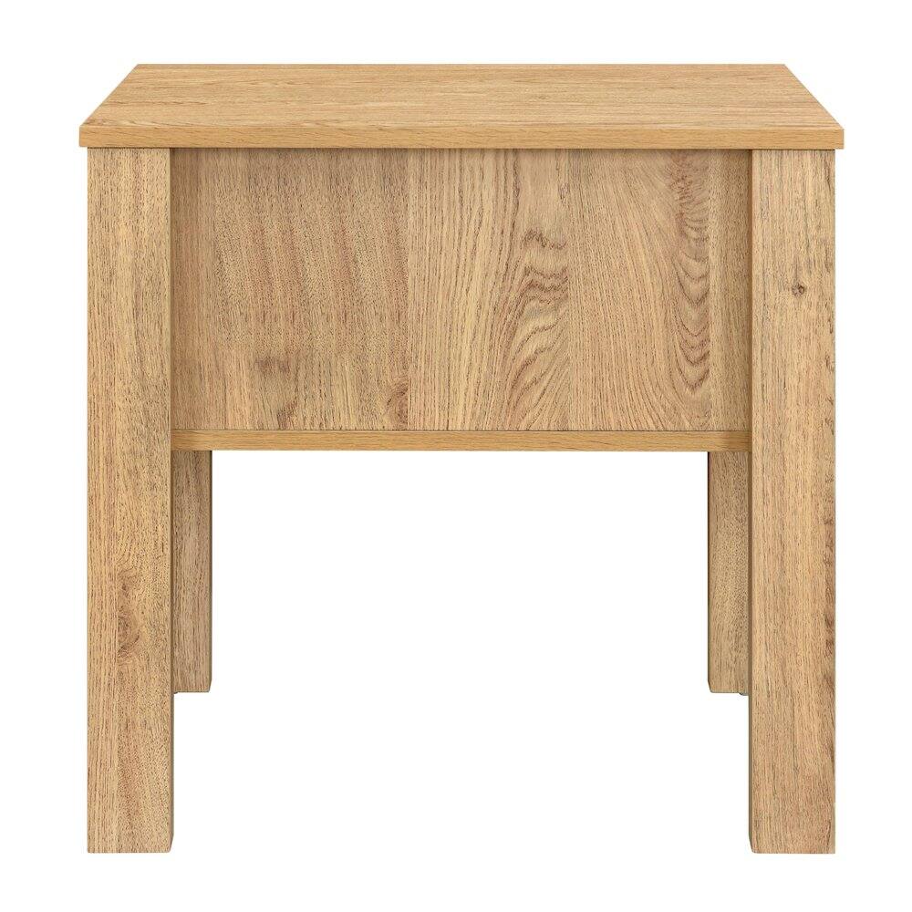 Alt View 2. New Classic Furniture - New Classic Furniture Thayer Wood 1-Drawer End Table in Natural/Beige (Set of 2) - Natural.