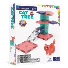 Cat Tree 13-Piece Magnetic Construction Set, THE ORIGINAL MAGNA-TILES