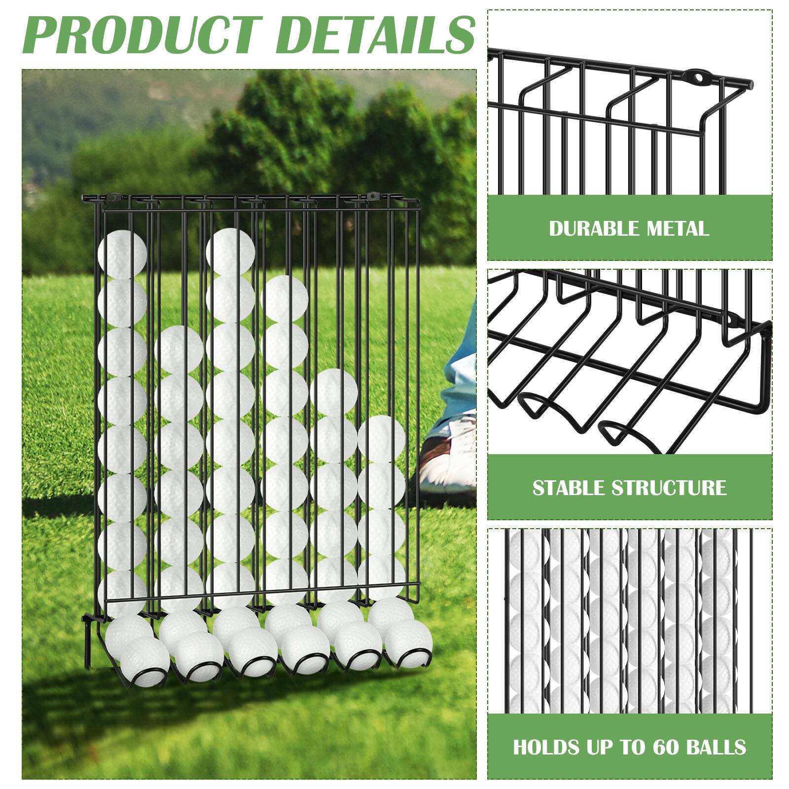 PRODUCT DETAILS

- DURABLE METAL
- STABLE STRUCTURE
- HOLDS UP TO 60 BALLS