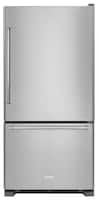 KitchenAid - 22.1 Cu. Ft. Bottom-Freezer Refrigerator - Stainless steel - Front_Standard