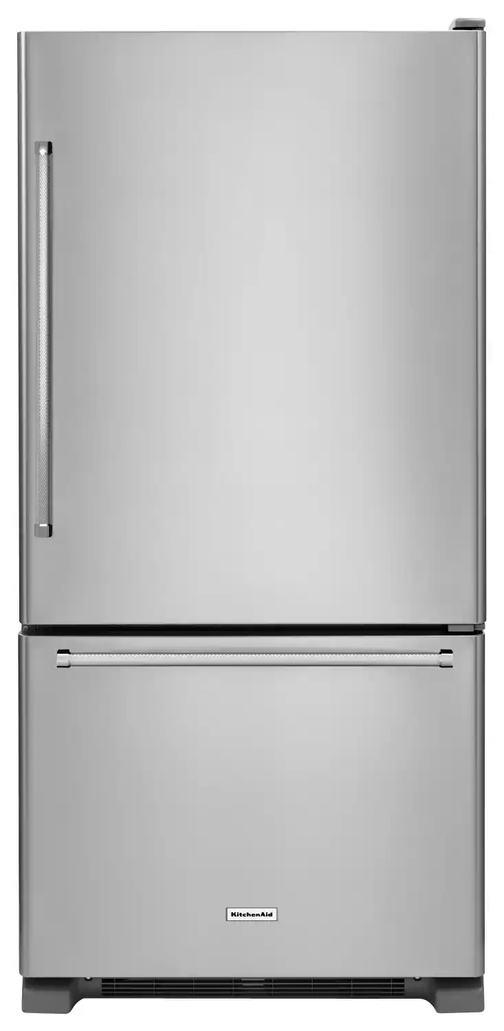 KitchenAid - 22.1 Cu. Ft. Bottom-Freezer Refrigerator - Stainless Steel