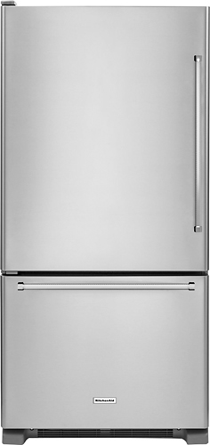 KitchenAid - 22.1 Cu. Ft. Bottom-Freezer Refrigerator - Stainless Steel