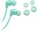 Front. Insignia™ - Stereo Earbud Headphones - Green.