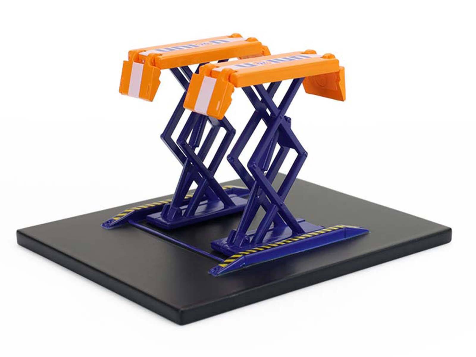 Alt View 5. Greenlight - Automotive Double Scissor Lift "Union 76" Orange and Blue "Double Scissor Lifts" Series 2 1/64 Model by Greenlight.