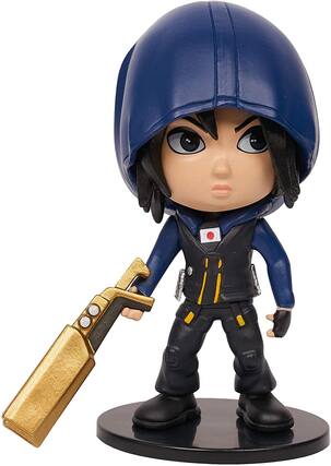 Front. Just Play - Rainbow Six 3 Inch Mini Figure | Hibana - Blue.