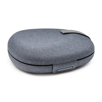 Front. Sony - Sony OEM Carrying Case for WH-1000XM6 Noise Canceling Headphones (Silver).