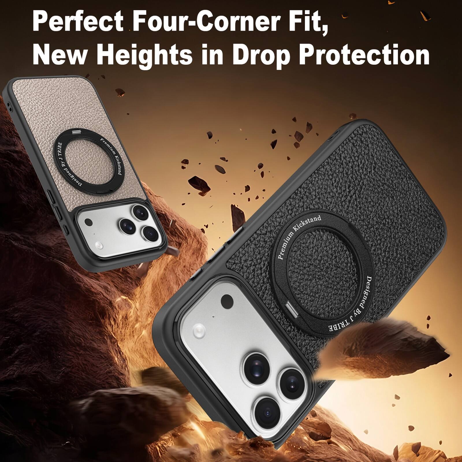 Perfect Four-Corner Fit, New Heights in Drop Protection

TRIBE by pontisec

Premium Kickstand

Kickstand Premium Designed by J TRIBE