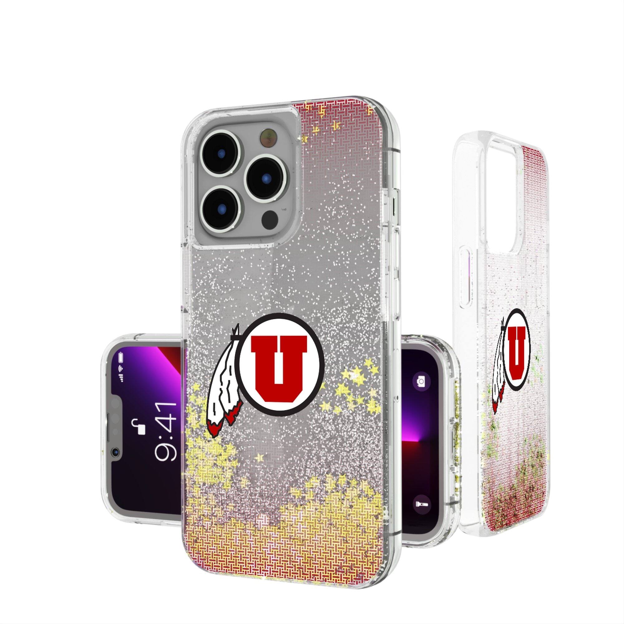 Keyscaper - NCAA - Utah Utes Linen Logo iPhone Glitter Case - 15 - Multicolor price history on PriceWatchPro