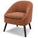 Angle. Simpli Home - Redding Accent Chair - Rust.