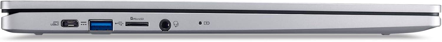 Back. Acer - Chromebook 315 Intel N100 4GB RAM 64GB eMMC 15.6″ FHD Touch ChromeOS - Silver.