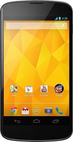  LG - Google Nexus 4 E960 4G Cell Phone - Black (T-Mobile)