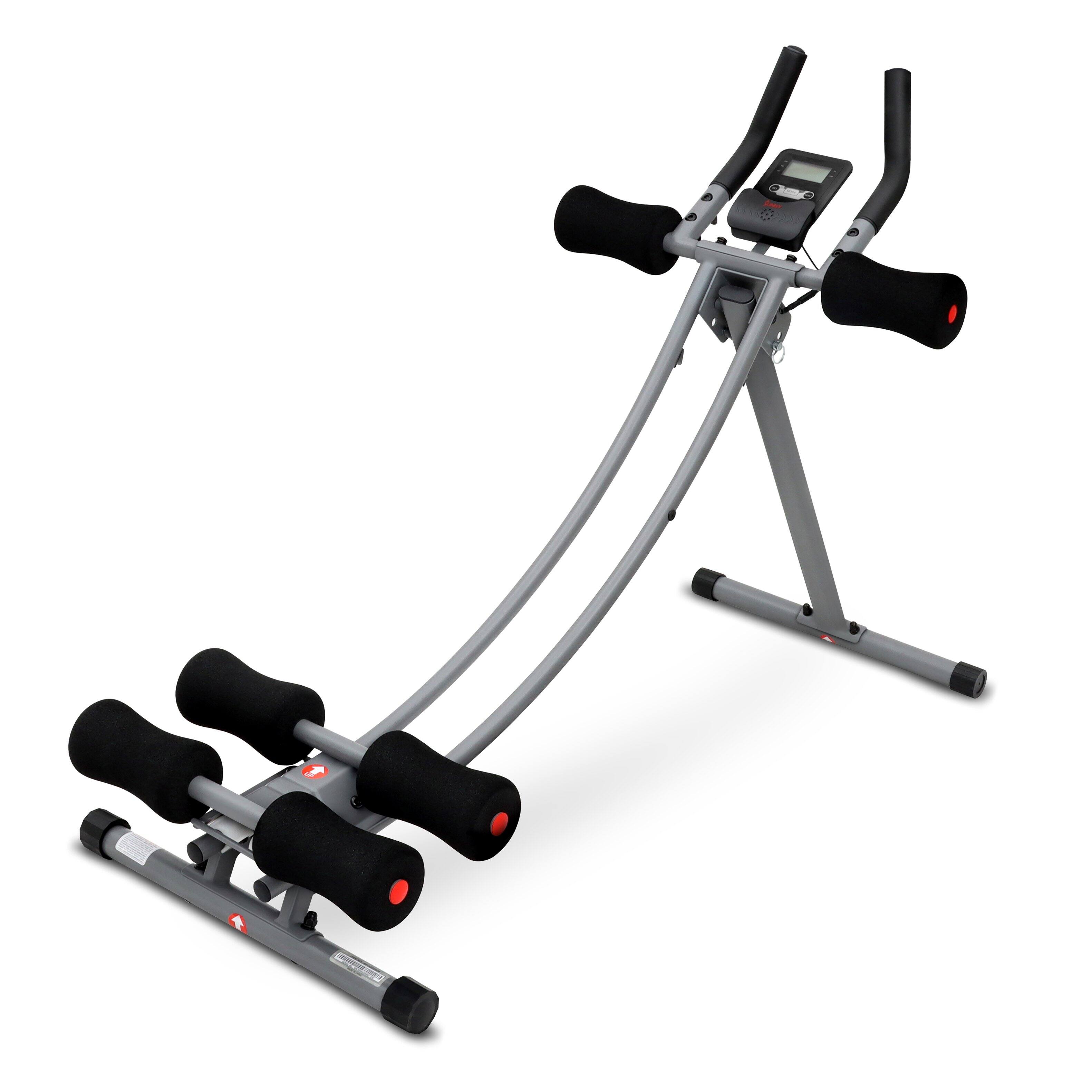 Angle. Sunny Health & Fitness - Core Glider Ab Trainer Machine - Silver.