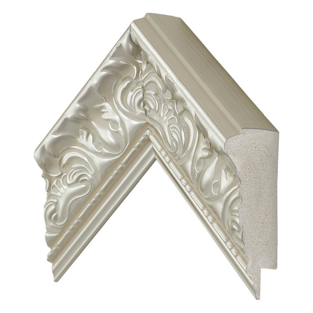 Alt View 14. Deco TV Frames - Premiere Bezel for Samsung the Frame TV - 50" - Tuscan Pearl.