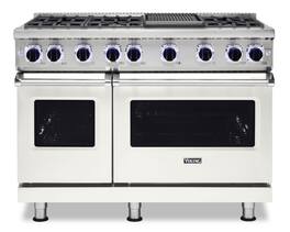 Viking - VGR Freestanding 7 Series Gas 48" Range - Pure White