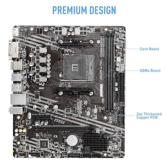 MSI A520M A PRO AM4 AMD A520 USB 3.0 Micro ATX AMD Motherboard MSI A520M A PRO AM4 AMD A520 USB 3.0 Micro ATX AMD Motherboard