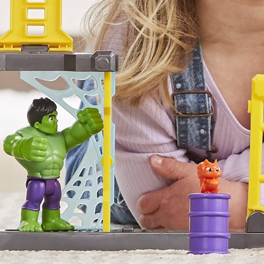 Alt View 2. Marvel - Spidey and His Amazing Friends Hulkâ€™s Smash Yard Preschool Toy.