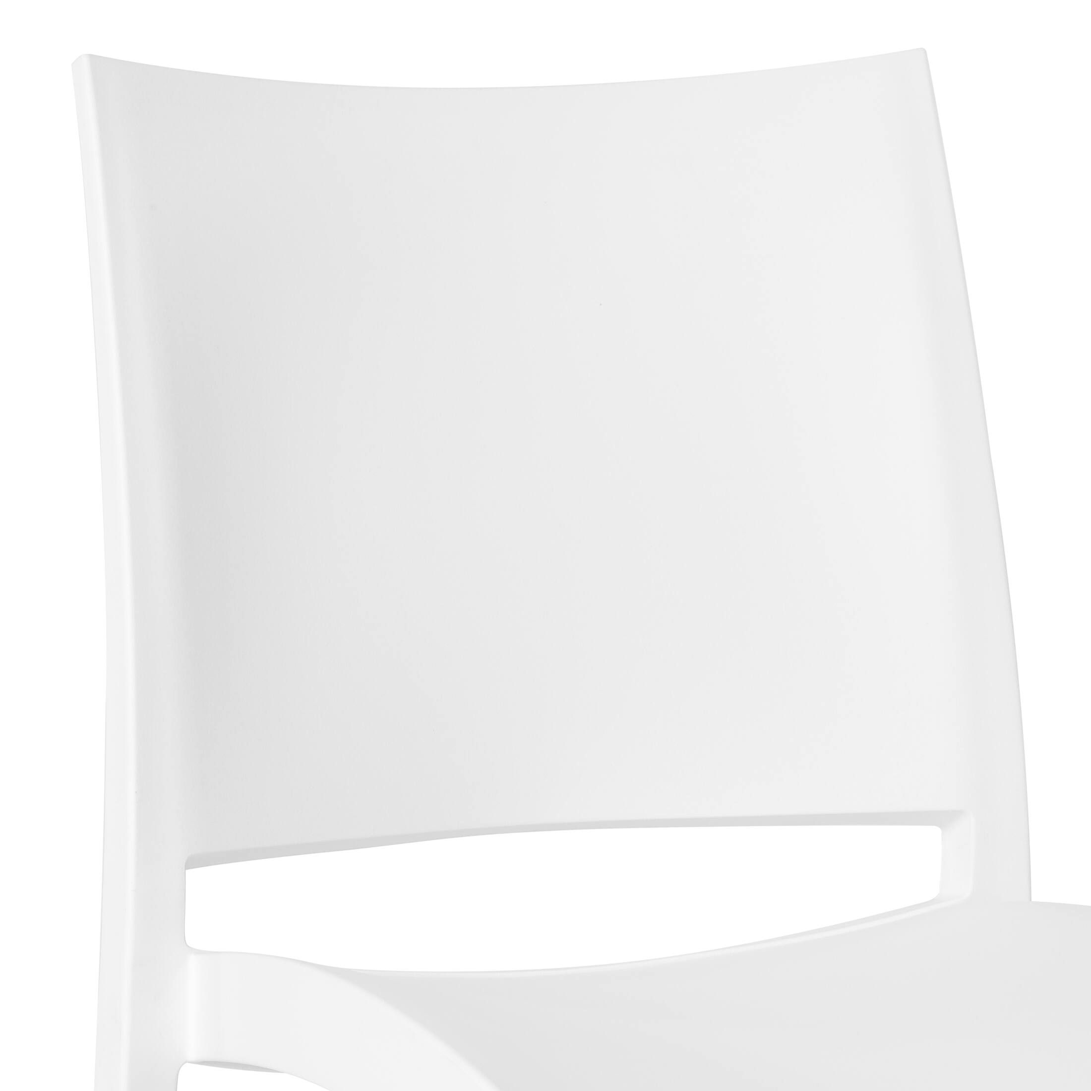 Alt View 1. WestinTrends - WestinTrends Playa Modern Polypropylene Stackable Plastic Patio Dining Chair (Set of 2) - White.