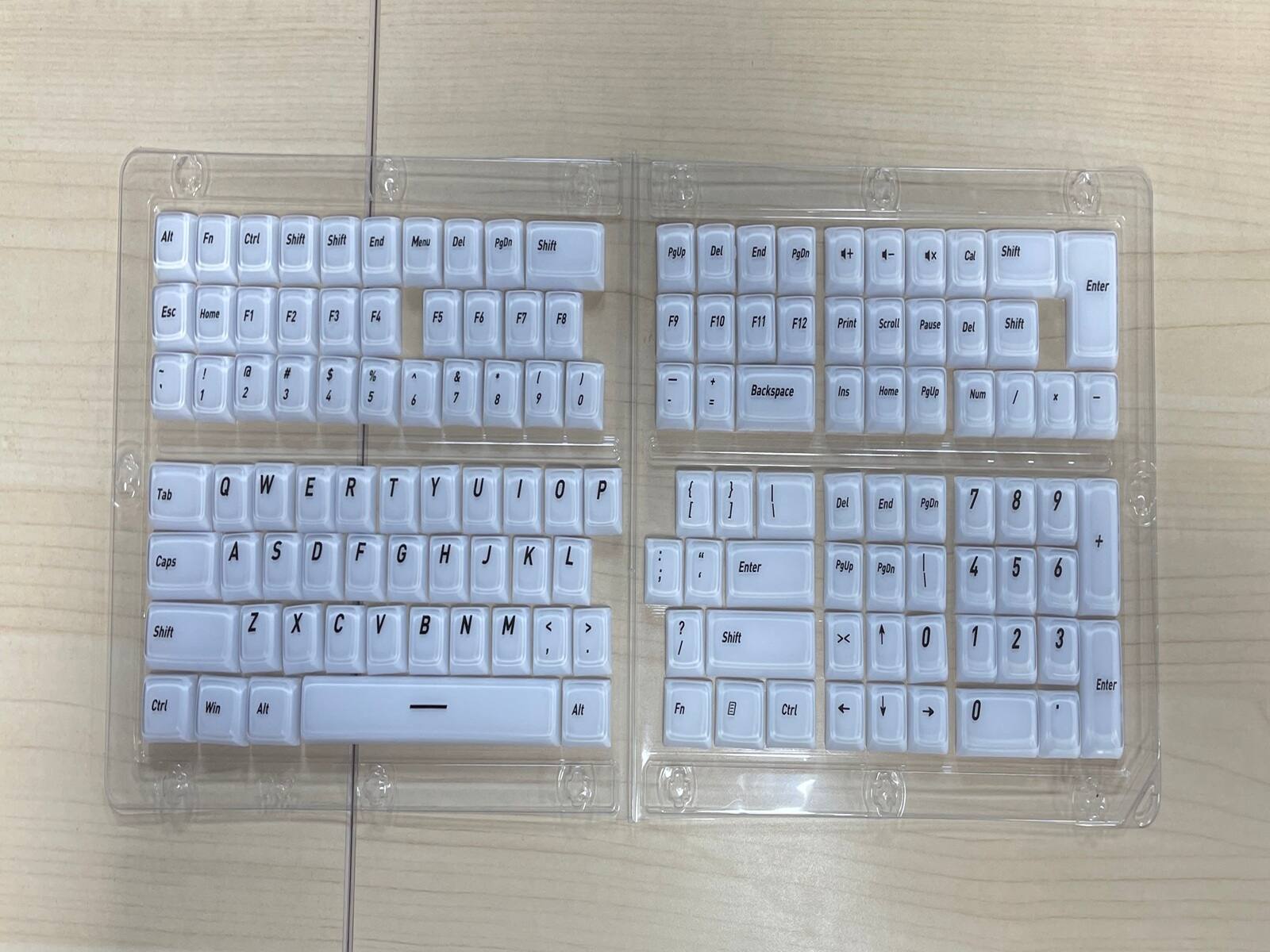 Womier - Frosted Jelly Keycaps,CSA Profile Shine Through Keys for Most US Layout Cherry MX Cross Stem Switch Mechanical Keyboards - White price history on PriceWatchPro