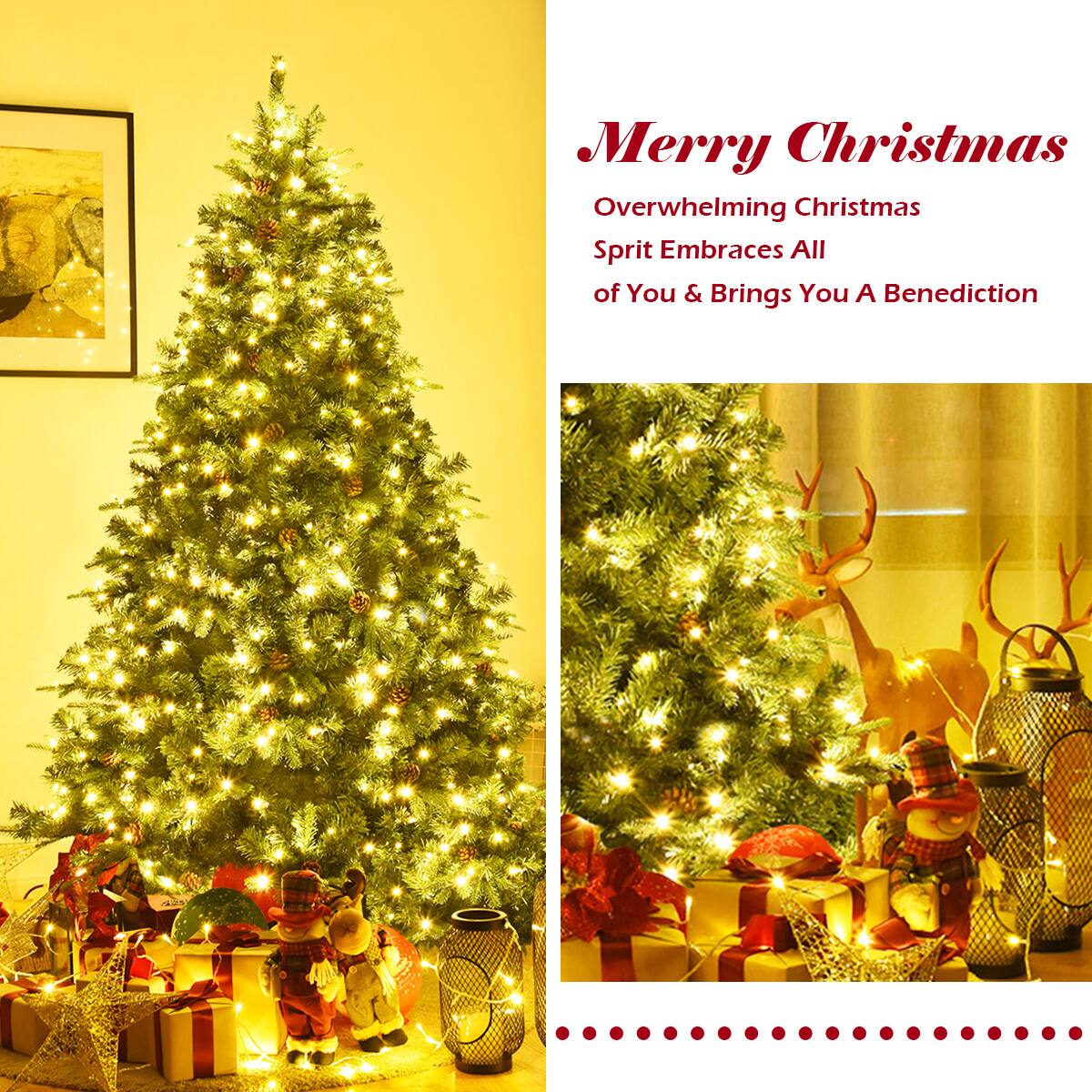 Merry Christmas! Overwhelming Christmas spirit embraces all of you and brings you a benediction.
