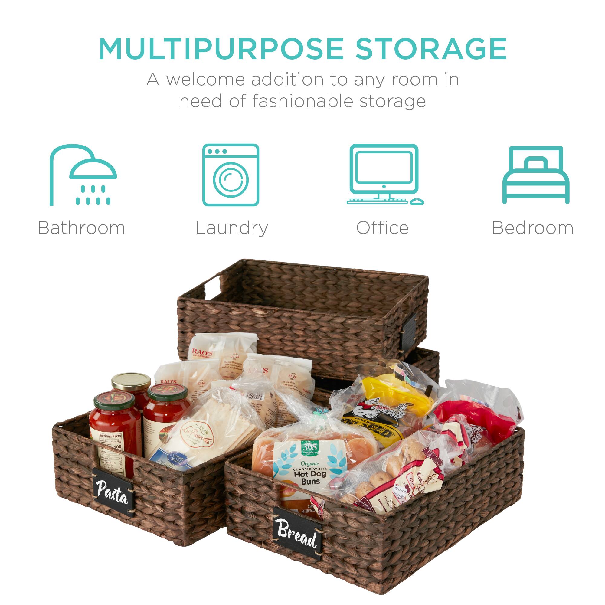 MULTIPURPOSE STORAGE  
A welcome addition to any room in need of fashionable storage  

Bathroom  
Laundry  
Office  
Bedroom  

Pasta  
Bread  
Hot Dog Buns