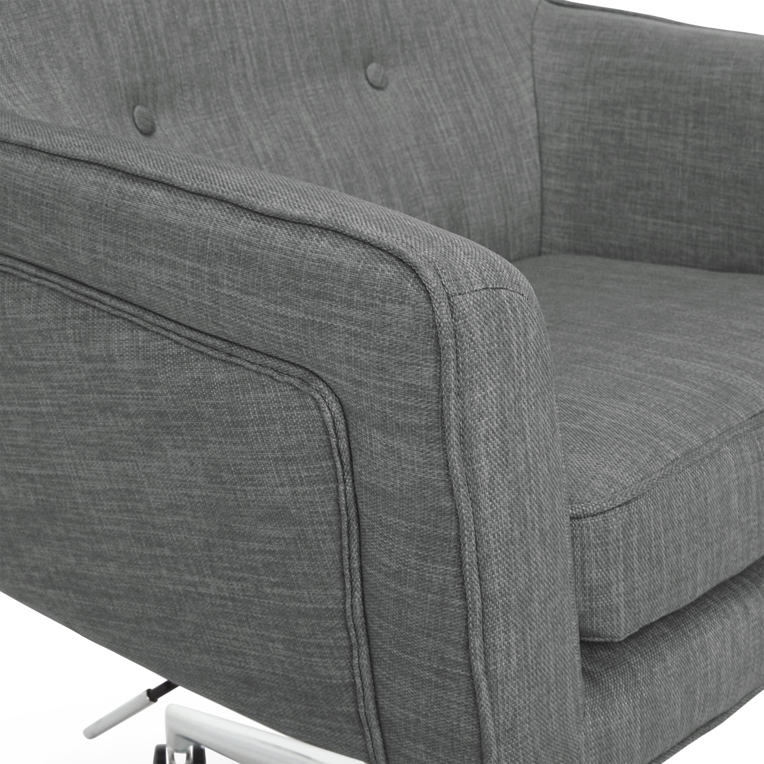 Alt View 17. Serta - Ashland Memory Foam & Twill Fabric Home Office Chair - Gray.