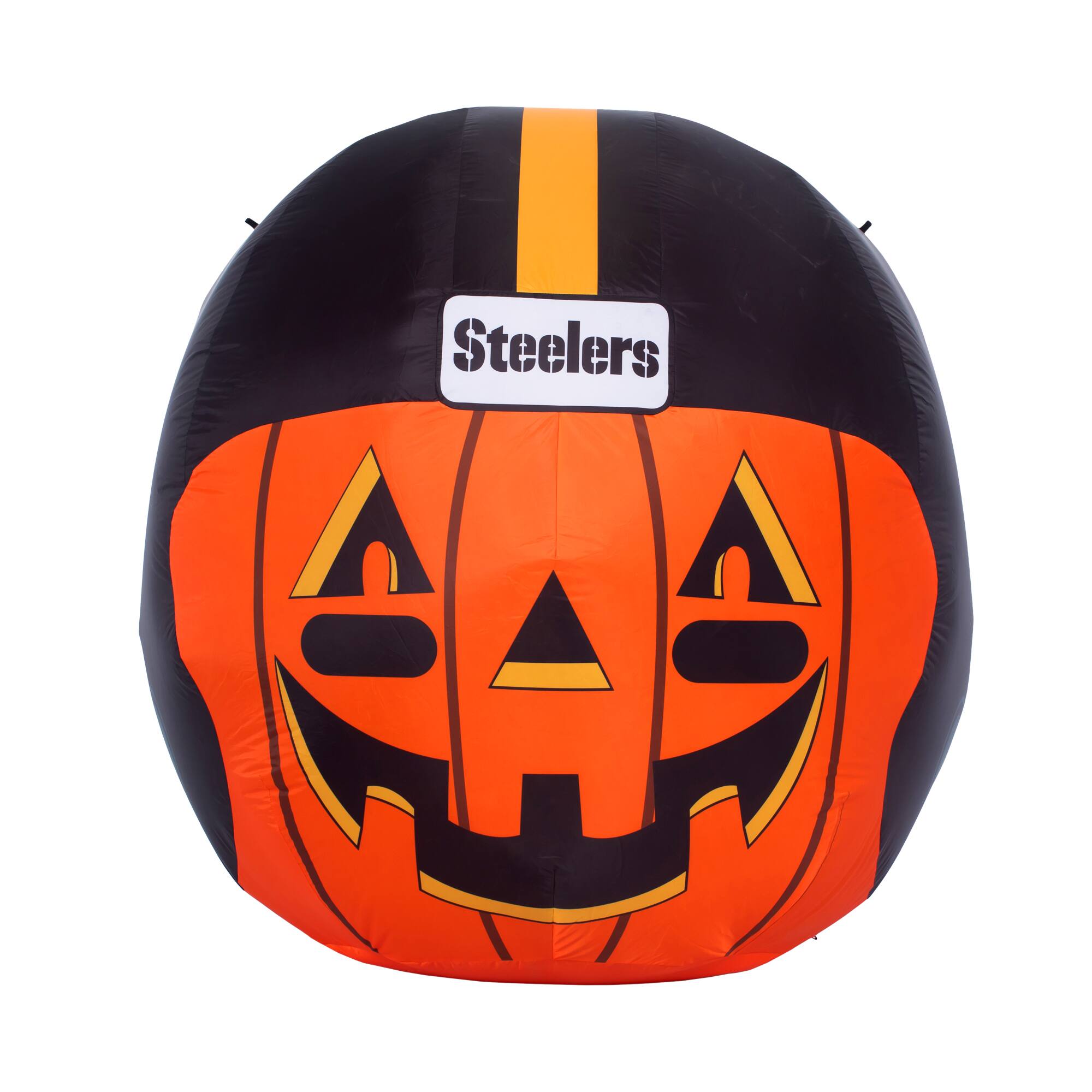Alt View 1. Sporticulture - Pittsburgh Steelers 4' Inflatable Jack-O'-Helmet - Multicolor.