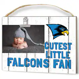 Jardine - Bentley Falcons 16" x 22" Cutest Little Weathered Logo Frame - White