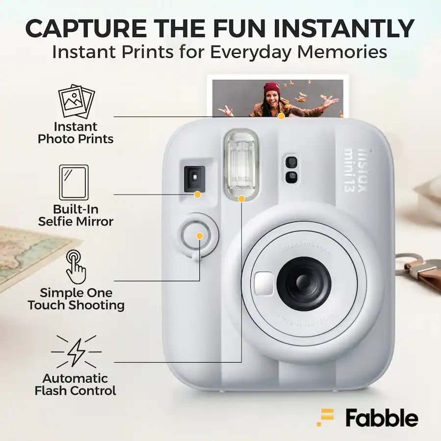 Inxtand Mini Fujifilm INSTAX MINI 13 Instant Film Camera Bundle with Case Twin Pack ...