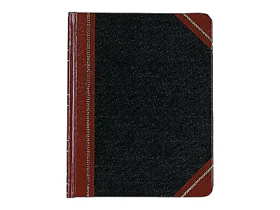 Front. Esselte - Boorum & Pease 38 Series Record Book, 7.63" x 9.63", 150 Sheets/Book - Black/Red.