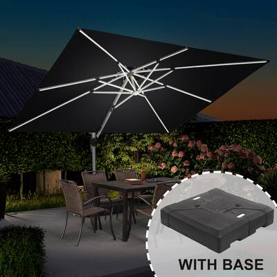 9 x 12 patio umbrella 12x9 ft Aluminum Double Top LED Cantilever PURPLE LEAF has been dedicated to delivering high PURPLE LEAF 9 ft. x