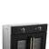 Alt View 7. Forno Appliances - Asti 30" 3.68 Cu. Ft. Electric True Convection Single Wall Oven with French Doors - Black.