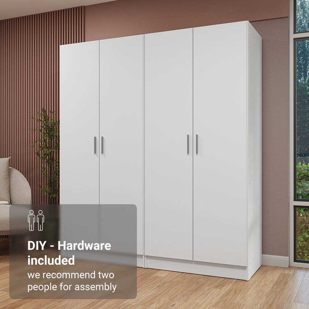 DIY - Hardware included  
we recommend two people for assembly