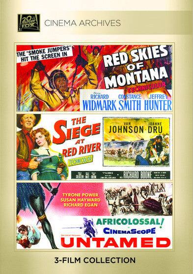 Red Skies Of Montana; Siege At Red River; Untamed - DVD