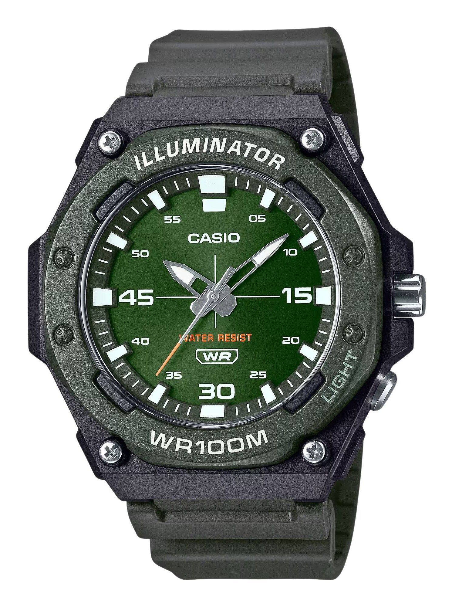 ILLUMINATOR  
CASIO  
WATER RESIST  
WR100M  
LIGHT