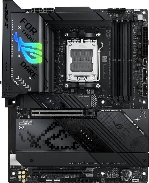 ASUS - ROG STRIX X870-F GAMING WIFI (Socket AM5) AMD X870 ATX DDR5 Wi-Fi 7 Motherboard - Black