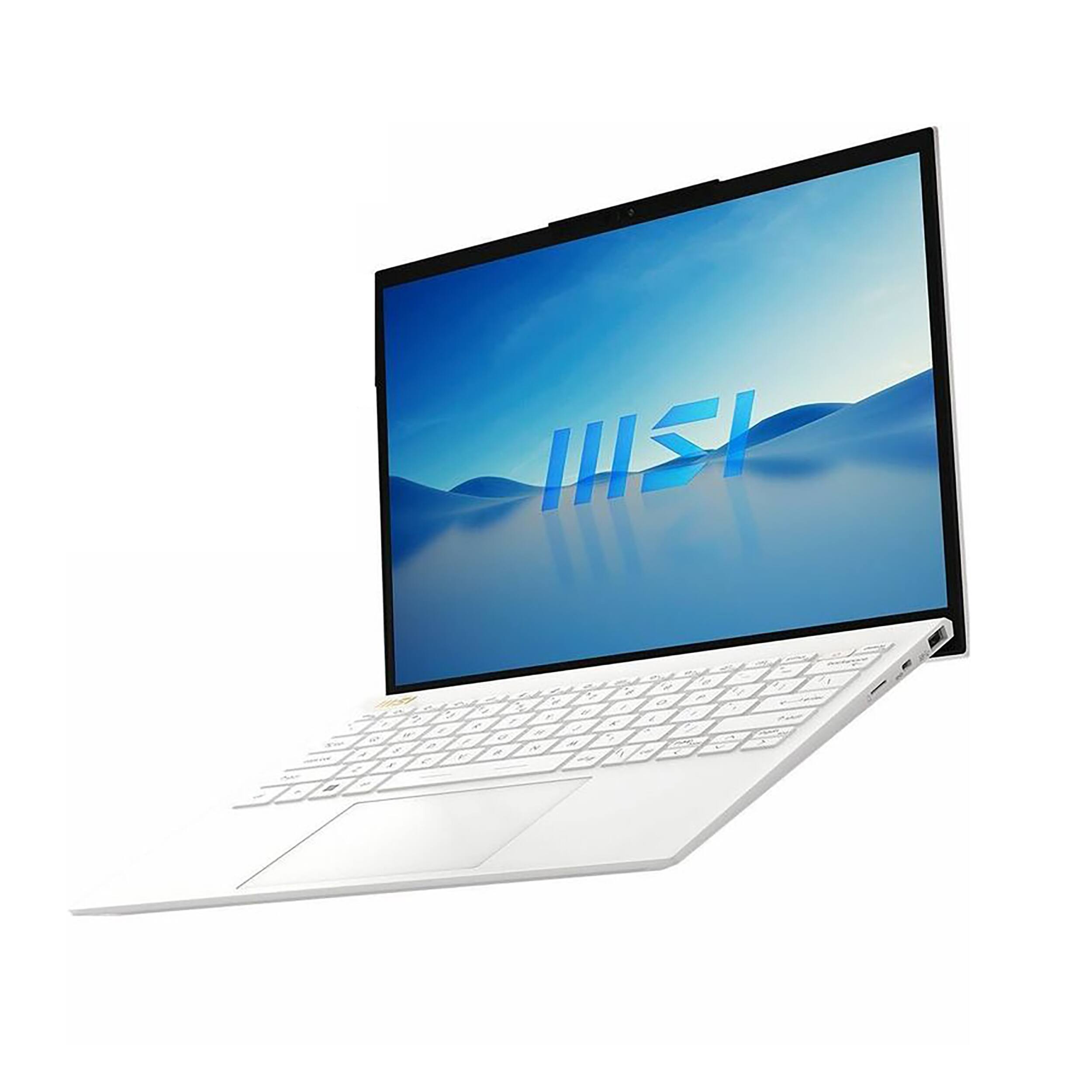 Left. MSI - Prestige 13 Evo A13M 13.3" Full HD Plus 60Hz Laptop - Intel Core i7-1360P - 16GB - 1TB SSD - Pure White.
