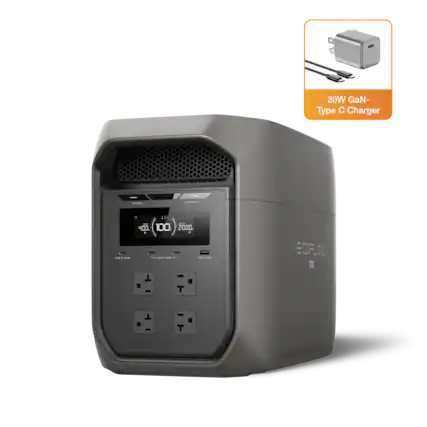 SCOPLOW
20W GaN- Type C Charger
POWER
AC on off
USSO now
on IF like ESPN 400. 100 2000. 0 US8-C DOW USID-A ww
ECOPLOW