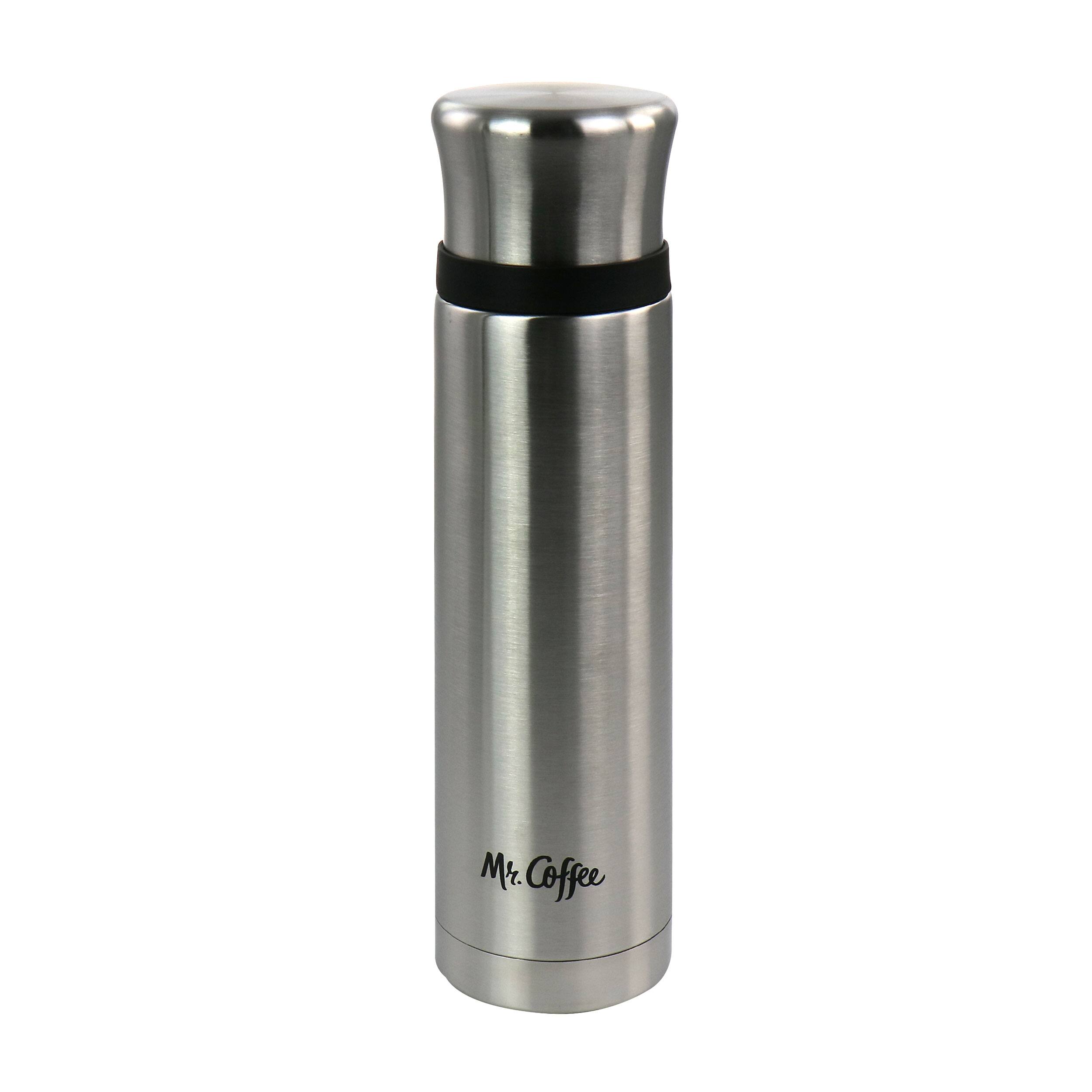 Mr. Coffee - 23oz Stainless Steel Thermal Travel Bottle - Silver