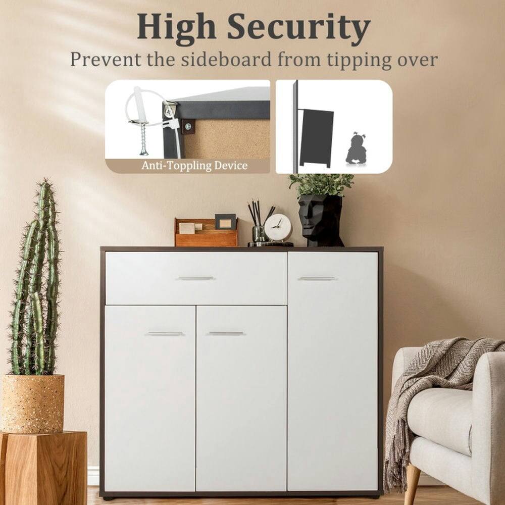 High Security  
Prevent the sideboard from tipping over  
Anti-Toppling Device